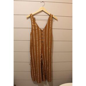 Striped Linen Jumpsuit